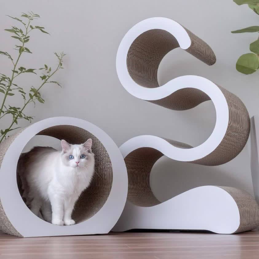 キャットタワースヌーズ/猫の爪とぎRING(M)